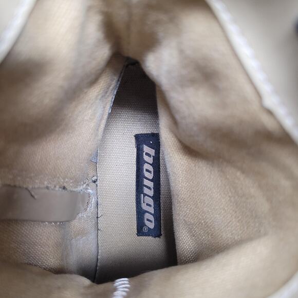 Vintage Bongo Boots 8 Tan Brown Suede Platform Wedge 90s Y2K Retro Chunky Ankle - Picture 11 of 12